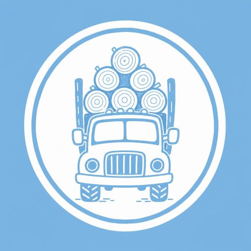 Tekoälyn luoma piirretty-tyylinen logopohja, metsä ja luonto