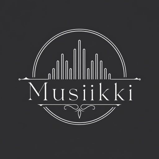 Tekoälyn luoma elegantti-tyylinen logopohja, musiikki ja ääni