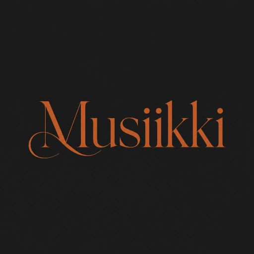 Tekoälyn luoma elegantti-tyylinen logopohja, musiikki ja ääni