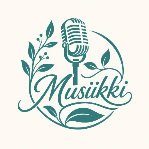 Tekoälyn luoma orgaaninen-tyylinen logopohja, musiikki ja ääni