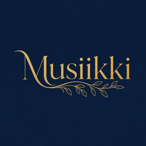 Tekoälyn luoma orgaaninen-tyylinen logopohja, musiikki ja ääni