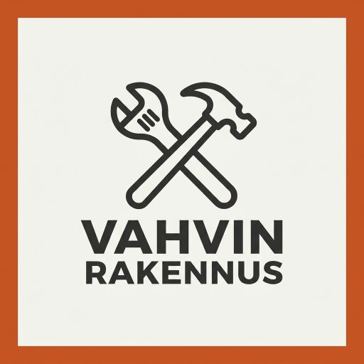 Tekoälyn luoma minimalistinen-tyylinen logopohja, rakennus ja remontti