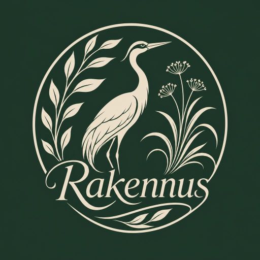 Tekoälyn luoma orgaaninen-tyylinen logopohja, rakennus ja remontti