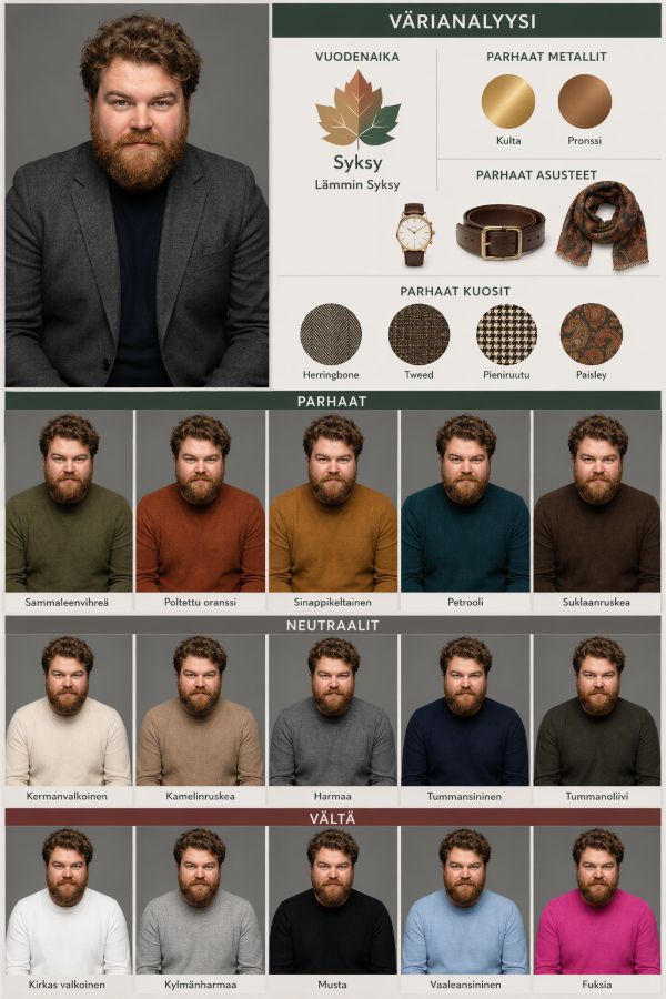 Henkilökohtainen värianalyysi tekoälyllä