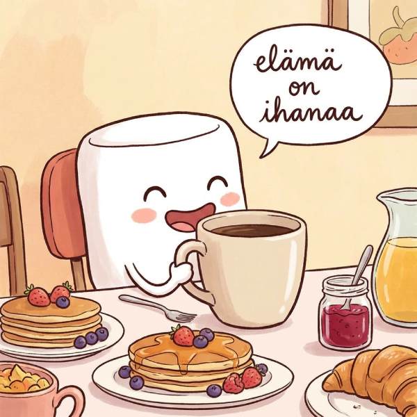 Piirroshahmo ja puhekupla