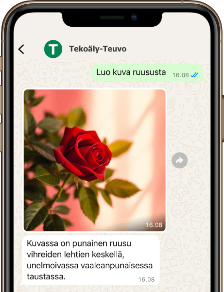 Tekoäly chat sovellus teuvo.ai
